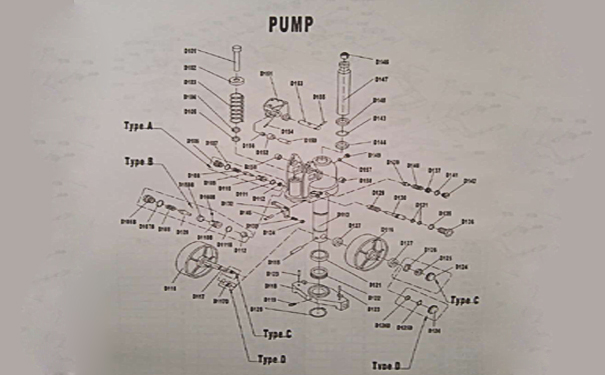 手動叉車油泵結構圖-沈陽興隆瑞機械